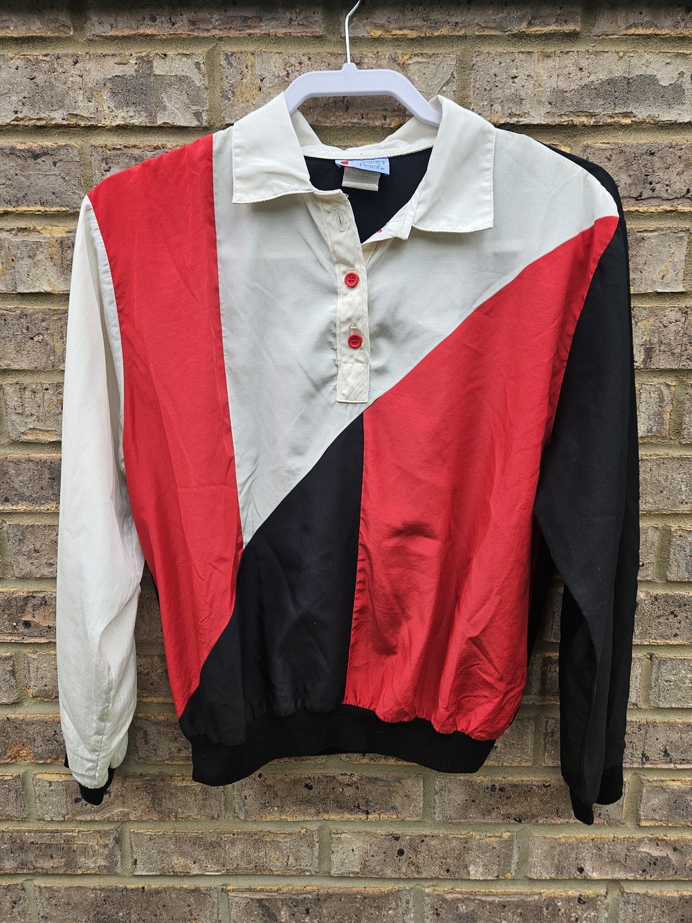 Vintage David Peet Colorblocked Bomber Windbreaker Jacket
